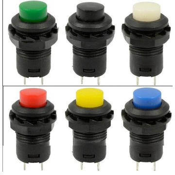 12mm 12V Momentary Push Button Horn Switch off (ON) Car Dashboard Boat Spst